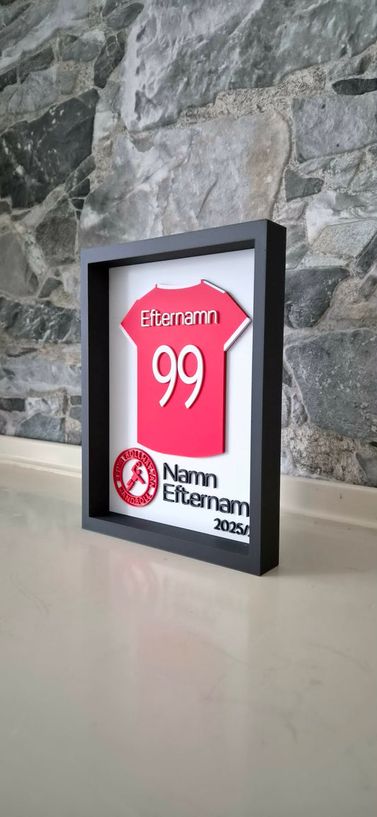 KFUM - Spelarlåda med namn och nummer