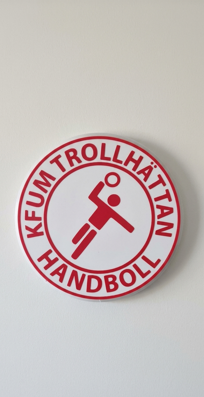 KFUM - Logga på stativ