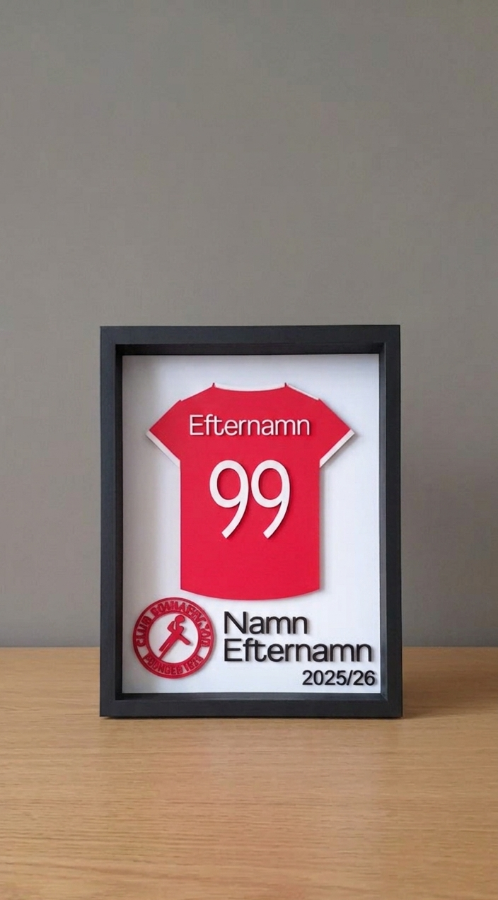 KFUM - Spelarlåda med namn och nummer